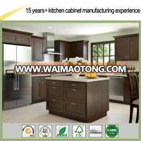 Factory direct sell espresso shaker all wood kitchen cabinet