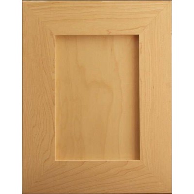 High Gloss Solid Wood Slab Shaker Kitchen Cabinet Door