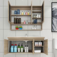 Quality Solid Wood Bathroom Medicine Cabinet Modern Bathroom Cabinet