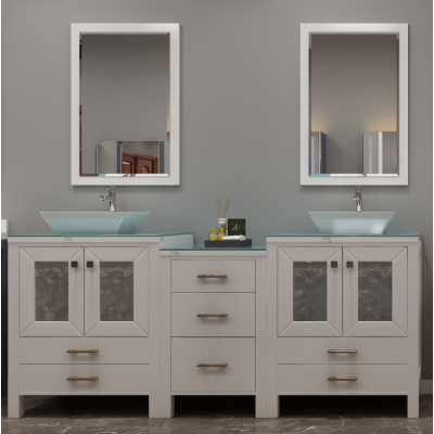 European style bathroom cabinet bathroom solid wood double basin wash basin floor bathroom cabinet combination antique