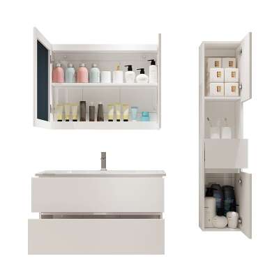 Acrylic Bathroom Vanity Modern Hand Wash Cabinet Set Bathroom Mirror Cabinet