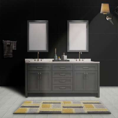 Multiple Models Solid Wood Hotel Corner Sink Cabinet Bathroom Cabinet Customization Pvc Modern