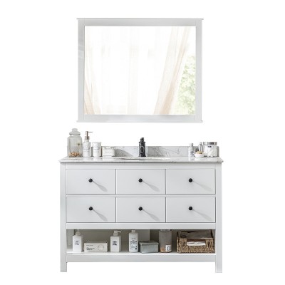 Manufacture Mirror Pvc Rustic Master Bathroom Cabinet