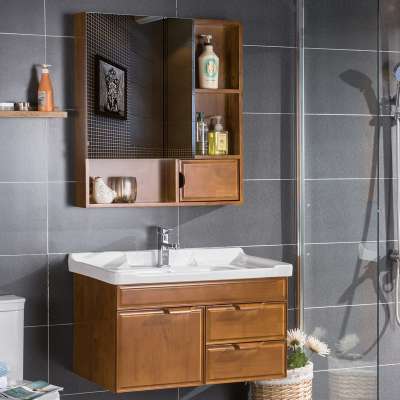 European mirror cabinet wall hung bathroom cabinet bathroom lavabo cabinet Factory Custom-made