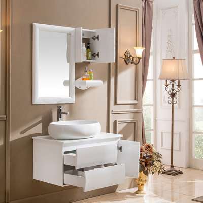 North European Style Wall-mounted Bathroom Vanity Cabinet Design Wood Bathroom Cabinets